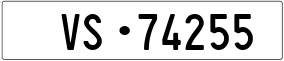 Trailer License Plate